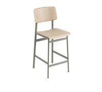 Loft Sgabello da Bar Rovere/Verde Verde H98,5
