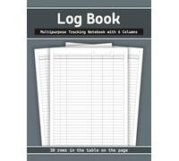 Log Book - Multipurpose Tracking Notebook with 6 Columns: Designed for Inventory Logs, Asset Management, Expense Records, Vendor Tracking & ... | 6 Columns | 120 Pages | Large Format
