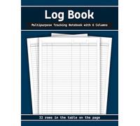 Log Book - Multipurpose Tracking Notebook with 6 Columns: Track Supplies, Tools, Work Orders, Job Tasks & Business Transactions | 120 Pages | 8.5x11” | Perfect for Small Business & Office Use