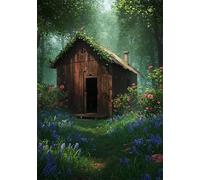 Log Cabin 3000 Piece Jigsaw Puzzles for Adults, Colourful, Challenging & Brainteasing Adult puzzles 3000 Pieces Lavender, Fun jigsaws for The Whole Family 48x32 inch