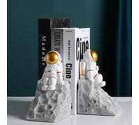 Log-l Astroaut Bookeds Decorativo, Heavy Duty Resi Book Ed, O-Skid Booked, Art Book EDS per Scaffali, Tappo di Supporto per Libri, Scaffali per Libri, Film, B