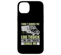 Log Truck Chose Me Log Truck Driver Accessories Driving Custodia per iPhone 14 Plus