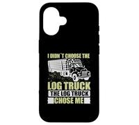 Log Truck Chose Me Log Truck Driver Accessories Driving Custodia per iPhone 16