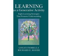 Logan Fiorella Richard E. May Learning as a Generative Activi (Copertina rigida)