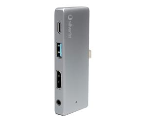 Logan GO 4K Hub Compatto: USB 3.0, Type-C, HDMI e Audio 3.5mm - Compatibile con PC, Mac, Android, Laptop e Smartphone