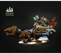 Logan Grimnar su Stormrider Space wolves warhammer 40K COMMISSIONE dipinto