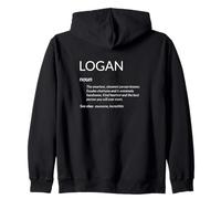 Logan Is The Best Funny Name Definition Logan Felpa con Cappuccio