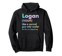 Logan Like A Normal Guy Only Cooler Legend King Nome Felpa con Cappuccio