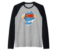 Logan Name Superhero Gift for Boys Named Logan Maglia con Maniche Raglan