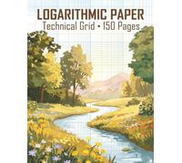 Logarithmic Graph Paper Notebook: Technical Grid Science Layout Book | Aesthetic Cosmic Astronomy Quadrille Paper for Scientific Data Analysis, ... Mathematics | 8.5 x 11 Inches, 150 Pages