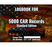 Logbook for Car - 5000 Records Standard Edition: Mileage Record Book and Trip Records: This vehicle mileage logbook is best for frequent travelers and commuters - 8.25″ × 6″ glovebox-friendly size