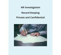 Logbook for HR Investigations, Complaints, and Issue: Easy way to jot down and keep track of daily or weekly unplanned and unscheduled complaints that walk into your office