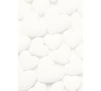 Logbuch-Verlag - 25 fogli di carta da lettere bianca, formato A4, motivo a cuori, per matrimonio, compleanno, San Valentino, stampa su entrambi i lati, 100 g