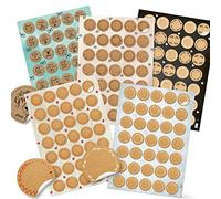 Logbuch-Verlag 5 x 35 - Adesivi da regalo rotondi, 3,2 cm, autoadesivi, per etichettare e decorare