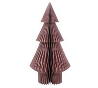 Logbuch-Verlag Albero Di Natale Rosa in Carta Honeycomb - Decorazione Da Posare Rosa Antico 30x15cm