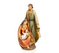 Logbuch-Verlag Presepe della Sacra Famiglia 19,5 cm - Statuetta per presepe con Maria, Giuseppe e Bambino Gesù - Decorazione natalizia e idea regalo