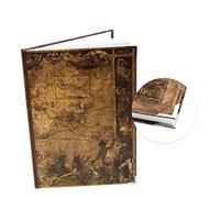 Logbuch-Verlag XXL diario taccuino appunti notes A4 con angoli metallici a righe scrivere personale marrone antico medioevo