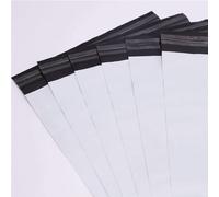 logei 100 pezzi Sacchetti di spedizione di plastica Buste postali Buste di spedizione per imballaggio, stoccaggio, shopping-Bianco (50cm*65cm+5cm)