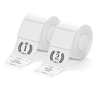 Logei 2 rotoli di etichette, 40 x 70 mm, autoadesivi termici, adesivi per indirizzi, impermeabili, per etichettatrici di ricambio, piccole imprese, scuola, ufficio