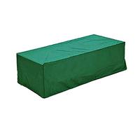 Logei® - Copertura e custodia protettiva per set di mobili da giardino rettangolari e tavoli da giardino, colore: verde scuro, 245 x 165 x 55 cm