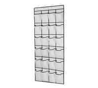 logei Organizer da Porta per Scarpe, Portascarpe da Appendere con 24 Tasche Borsa Portaoggetti da Appendere per Scarpe, Organizzatore da Appendere Multifunzionale Organizzatore da Porta Pieghevole PE