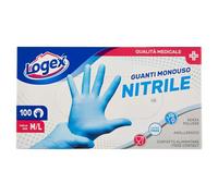 Logex Guanti Monouso Nitrile Taglia M/L 100 pz