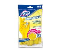 LOGEX PROFESSIONAL - 1253LXM - Guanti in lattice Diamond - taglia M - giallo - Logex Professional - 88973 - Conf. da 1 Pz. - 1253LXM