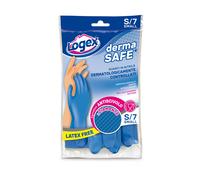 Guanti in nitrile DERMASAFE tg. S Blu LOGEX PROFESSIONAL