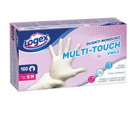 LOGEX PROFESSIONAL - B8LX-3478V02 - Guanti monouso - in vinile non talcato - tg. S-M - Logex Professional - conf. 100 pezzi - 91329 - Conf. da 1 Pz. - B8LX-3478V02