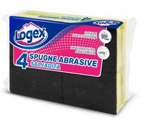 Logex Spugnabella Con Impugnatura Salva Unghie Giallo/Verde Cf. 4 Pezzi