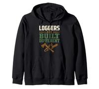 Logger Humor Logging Identity Logger Sono Un Regalo Diverso Felpa con Cappuccio