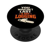 Logger Humor Logging Identity Logger sono un regalo diverso PopSockets PopGrip Adesivo