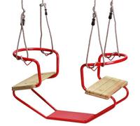 Loggyland Altalena doppia per 2 bambini (rosso)