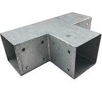 Loggyland Connettore per Legno, Connettore ad Angolo, Connettori Post per 3 x Kantholzbalken 70 x 70 MM