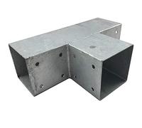 Loggyland Connettore per Legno, Connettore ad Angolo, Connettori Post per 3 X3 x Kantholzbalken 90 x 90 MM