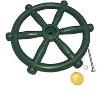 Loggyland Timone da pirata, per torretta da arrampicata, casa sull’albero, parco giochi, diametro: 30 cm, colore: verde