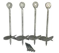 Loggyland Zincato Pavimento Ancora ERDANKER 30 cm - Gioco Spazio Accessori, Tenda Ancora