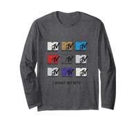 Loghi MTV Multipli Voglio Il Mio MTV Maglia a Manica