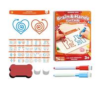 Logic Cards, Brain Training Toy, 7,68 x 5,39 pollici Cards with Tracking, Hand Coordination Tool ol, Left Right Mind Development Style, Educational Supply for Kids and Students