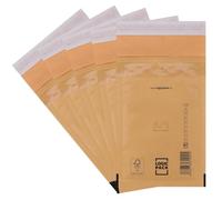 LOGIC PACK 200 Buste Imbottite Marroni per Spedizioni, Buste in Carta Kraft Avana con Pluriball Rinforzato, Carta FSC Autosigillante, Ideali per Vinted, E-commerce, Libri, Formati da A1 120 x 175 mm