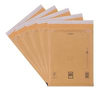 LOGIC PACK 50 Buste Imbottite Marroni per Spedizioni, Buste in Carta Kraft Avana con Pluriball Rinforzato, Carta FSC Autosigillante, Ideali per Vinted, E-commerce, Libri, Formati da H8 290 x 370 mm