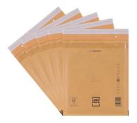 LOGIC PACK 50 Buste Imbottite Marroni per Spedizioni, Buste in Carta Kraft Avana con Pluriball Rinforzato, Carta FSC Autosigillante, Ideali per Vinted, E-commerce, Libri, Formati da E5 240 x 275 mm
