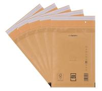 LOGIC PACK 600 Buste Imbottite Marroni per Spedizioni, Buste in Carta Kraft Avana con Pluriball Rinforzato, Carta FSC Autosigillante, Ideali per Vinted, E-commerce, Libri, Formati da D4 200 x 275 mm