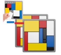 Logic Puzzle Brain Teaser Game for Kids & Adults - 88 Challenges with 4 Difficulty Levels, Portable Travel Puzzle Board for Cognitive Skills & Critical Thinking (2 PCS)