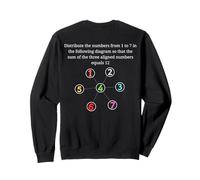 Logic Puzzle Math Tee - Clever Brain Teaser Top Felpa