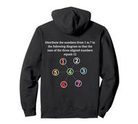 Logic Puzzle Math Tee - Clever Brain Teaser Top Felpa con Cappuccio