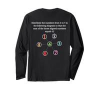 Logic Puzzle Math Tee - Clever Brain Teaser Top Maglia a Manica