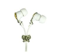 Logic3 Crystal Earphones - Flower Butterfly Intraurale Giallo