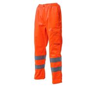 'LOGICA 830HVT PANTALONE ALTA VISIBILITÀ ARANCIO TASCHE PORTAOGGETTI PORTAMETRO BANDE RIFRANGENTI CLASSE2 EMERGENZA AUTO ANTINFORTUNISTICA DPI ABBIGLIAMENTO LAVORO CANTIERE STRADALE (52)