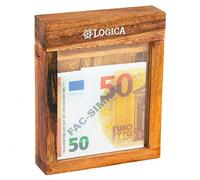 Logica Arte Giochi. Cassaforte con punta M - Puzzle in legno pregiato, scatola segreta - Diffiicultè 5/6 Incredibile - Collezione Leonardo da Vinci
